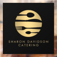 Luxe Gold Catering Logo Restaurant, Nourriture Noi