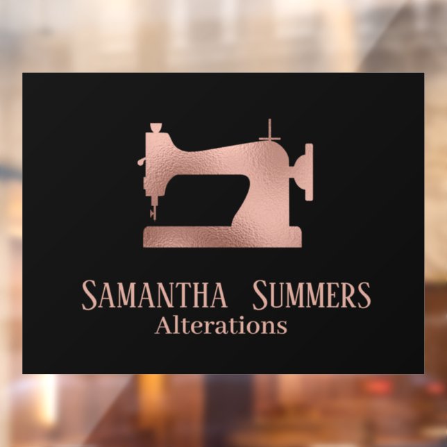 Autocollant Pour Fenêtre Machine à coudre de retouche pour tailleur en feui (Feuille 2)