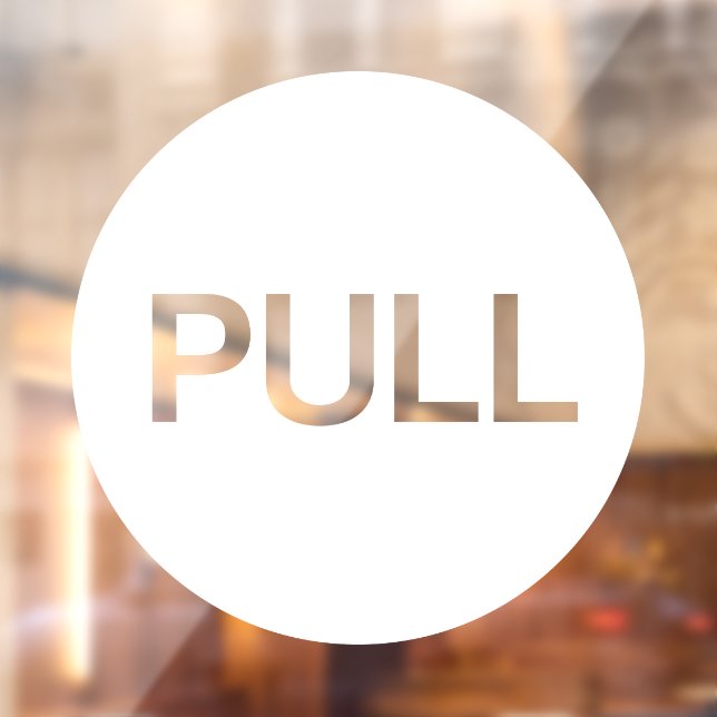 Autocollant Pour Fenêtre Magasin d'affaires PULL Blanc Moderne Porte (Feuille 2)