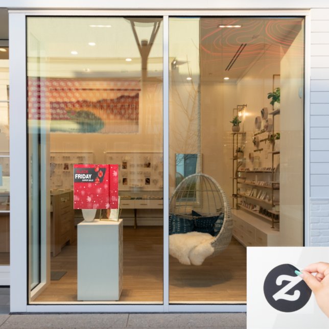Autocollant Pour Fenêtre Magasin de vente Black Friday (Vitrine du magasin)