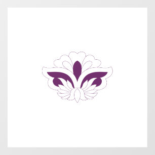 Autocollant Pour Fenêtre Magenta rouge décoratif