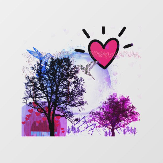 Autocollant Pour Fenêtre Magnificent Window Cling  (Feuille)