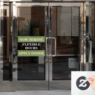 Autocollant Pour Fenêtre Maintenant, embauche d'aide recherchée entreprise