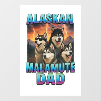 Autocollant Pour Fenêtre Malamute d'Alaska