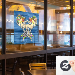 Autocollant Pour Fenêtre Malheureusement sirènes à l'ancre