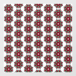 Autocollant Pour Fenêtre Mandala Motif 02 en rose profond