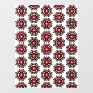 Autocollant Pour Fenêtre Mandala Motif 02 en rose profond