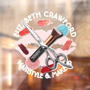 Autocollant Pour Fenêtre Maquillage Cheveux Styliste Salon De Beauté Et Vo