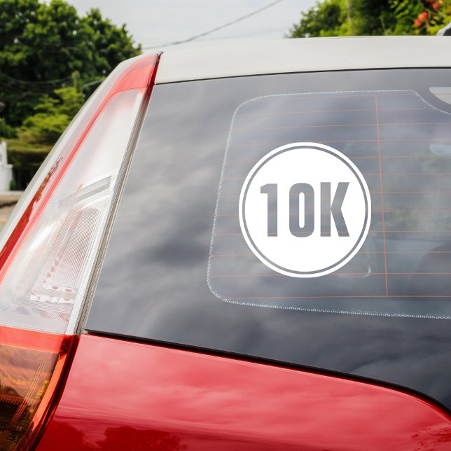 Autocollant Pour Fenêtre Marathon 10K (Créateur téléchargé)