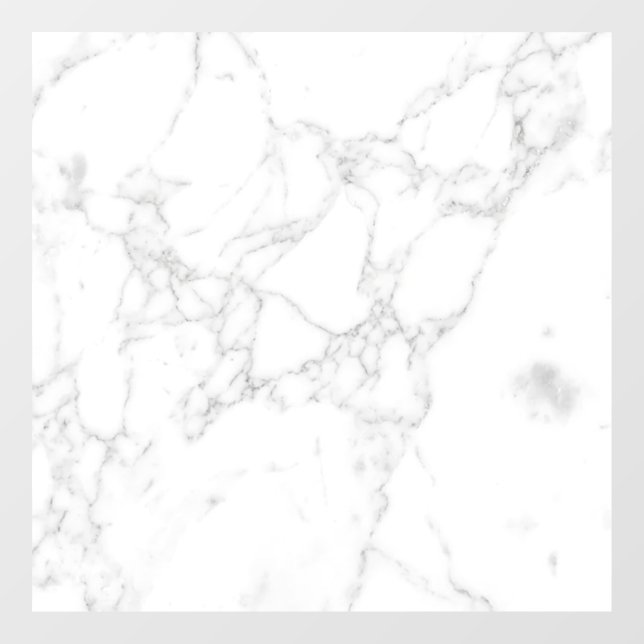 Autocollant Pour Fenêtre Marbre Blanc (Feuille)