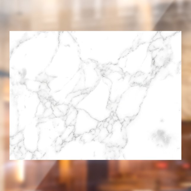 Autocollant Pour Fenêtre Marbre Blanc (Feuille 2)