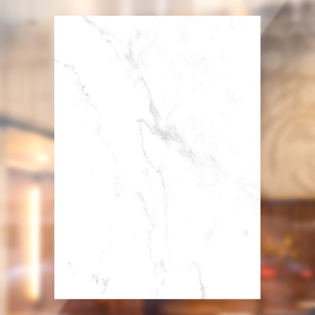 Autocollant Pour Fenêtre Marbre Blanc (Feuille 2)