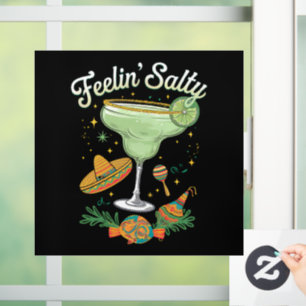 Autocollant Pour Fenêtre Margarita Salée Drôle Sentiment Cinco De Mayo