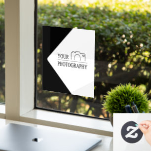 Autocollant Pour Fenêtre Mariage élégant Ajouter une photographie personnal