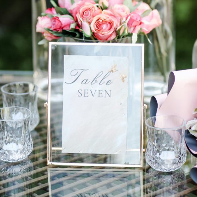 Autocollant Pour Fenêtre Mariage élégant blanc Doves Numéro de table (Créateur téléchargé)