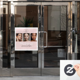 Autocollant Pour Fenêtre Marque de Studio de Coiffure, Maquillage & Beauté