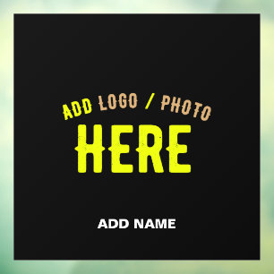 AUTOCOLLANT POUR FENÊTRE MARQUE PERSONNALISABLE NOIRE VERIFIEE STYLÉE MODER