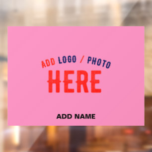 AUTOCOLLANT POUR FENÊTRE MARQUE VÉRIFIÉE ROSE CHAUDE MODERNE ET MODERNE