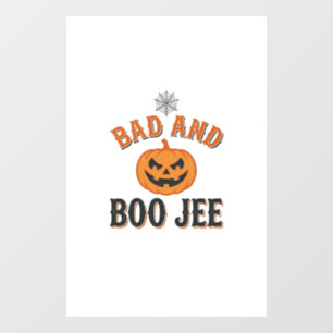 Autocollant Pour Fenêtre Mauvais et Boo Jee Halloween Citrouille Graphique_
