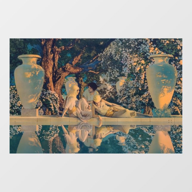 Autocollant Pour Fenêtre Maxfield Parrish The Garden of Allah 1918 Fine Art (Feuille)