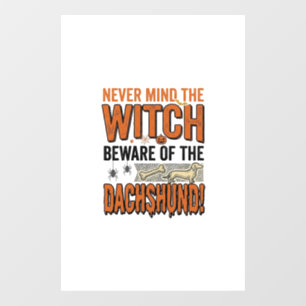 Autocollant Pour Fenêtre Méfiez-vous du T-shirt de sorcière d'Halloween de