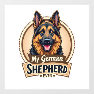 Autocollant Pour Fenêtre Meilleur Ami Pour Toujours Mon Shepherd Allemand V