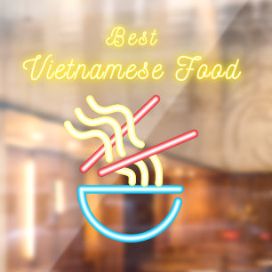 Autocollant Pour Fenêtre Meilleur restaurant de nourriture vietnamienne ave