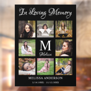 Autocollant Pour Fenêtre Mémoire d'amour Personnalisée Photo Collage Memo