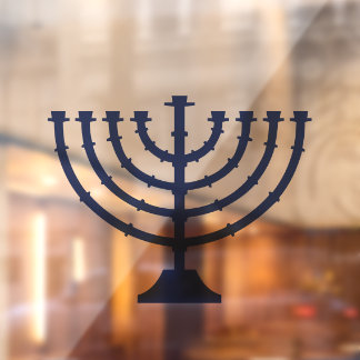 Autocollant Pour Fenêtre Menorah Hannukah