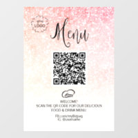 *~* Menu du Restaurant Glitter QR LOGO