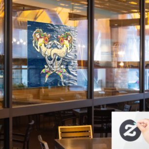 Autocollant Pour Fenêtre Mermaids - Design nautique pour les amoureux des o