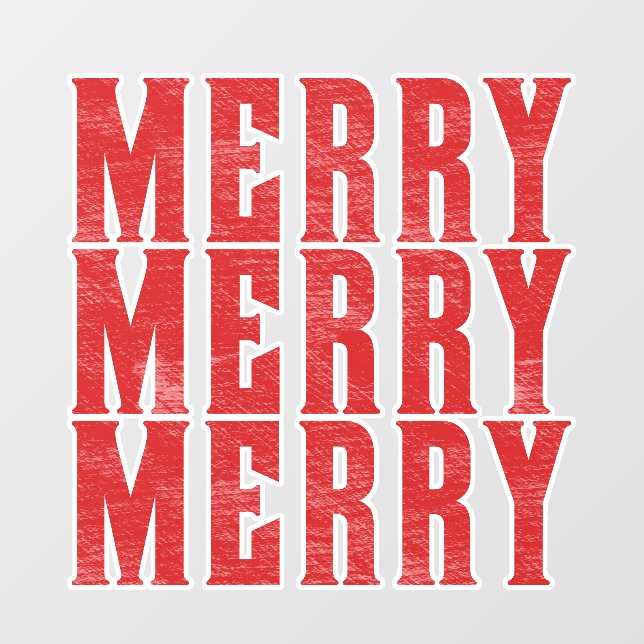 Autocollant Pour Fenêtre merry merry (Feuille)