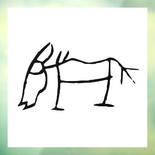 Autocollant Pour Fenêtre Merveilleux Zodiac-Horse Chinois-#001-