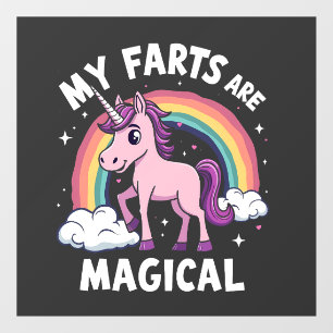 Autocollant Pour Fenêtre Mes Farts sont Magique Funny Unicorn Arc-en-ciel