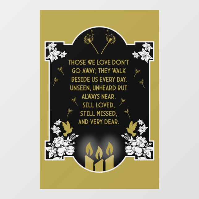 Autocollant Pour Fenêtre Message de prise en charge de la confirmation (Feuille)