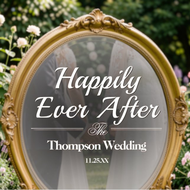 Autocollant Pour Fenêtre Mirror Decal - DIY Romantic Wedding Decoration (Mirror Decal - Custom DIY Wedding Decor)