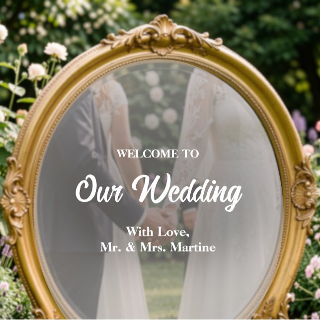 Autocollant Pour Fenêtre Mirror Decal - DIY Wedding Decoration (Wedding DIY Mirror Decal Sticker)