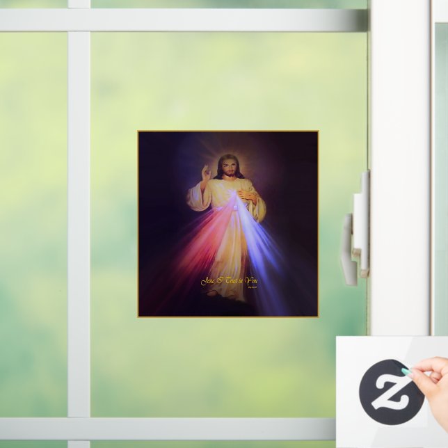 Autocollant Pour Fenêtre Miséricorde divine or (Maison)