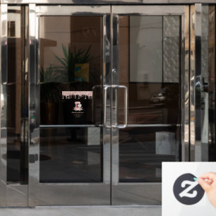 Autocollant Pour Fenêtre Mixer Fleurs Rose Gold Drives Boulangerie