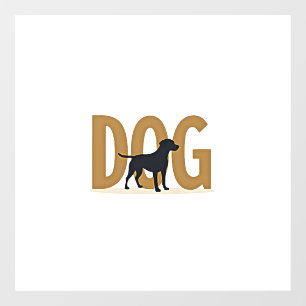 Autocollant Pour Fenêtre Mode de vie fitness vintage Husky Exercice Chien D