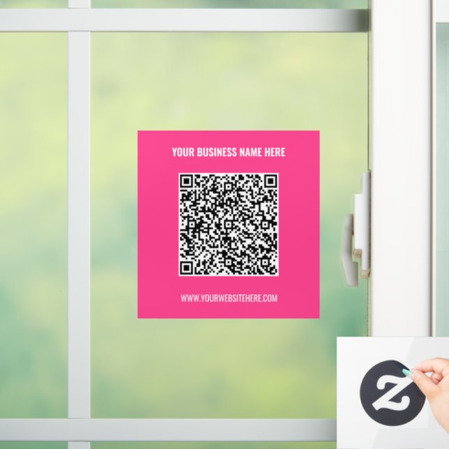 Autocollant Pour Fenêtre Modèle d'autocollant de fenêtre avec QR code perso (Maison)