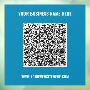 Autocollant Pour Fenêtre Modèle d'autocollant de fenêtre de code QR promoti
