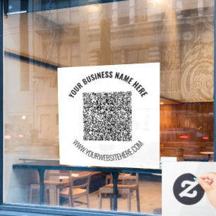 Autocollant Pour Fenêtre Modèle d'autocollant de fenêtre d'entreprise avec