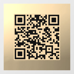 Autocollant Pour Fenêtre Modèle de code QR instantanément modifiable   Faux