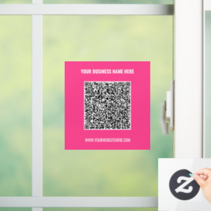 Autocollant Pour Fenêtre Modèle de film adhésif pour fenêtre avec code QR p