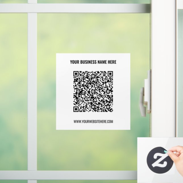 Autocollant Pour Fenêtre Modèle de film adhésif pour vitres avec code QR pr (Maison)