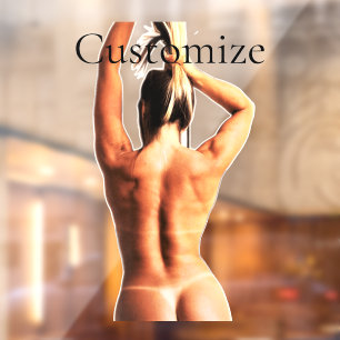 Autocollant Pour Fenêtre Modèle de fitness Tanlines Thunder_Cove