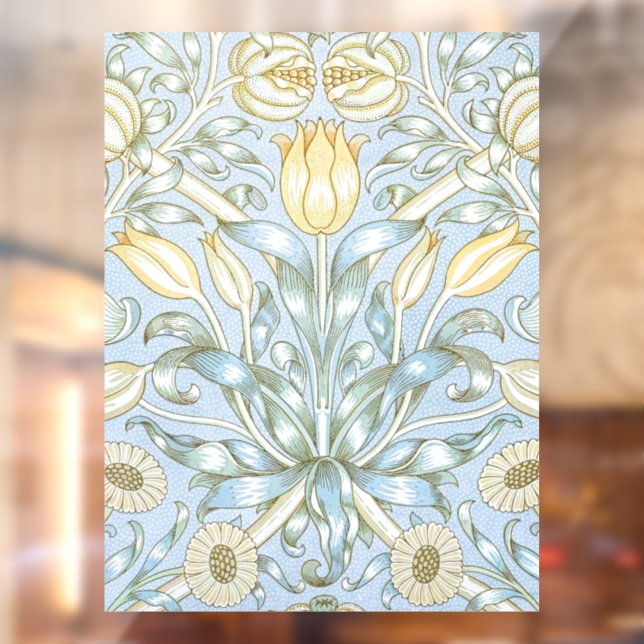 Autocollant Pour Fenêtre Modèle de fleur de lys et de grenade de William Mo (Feuille 2)