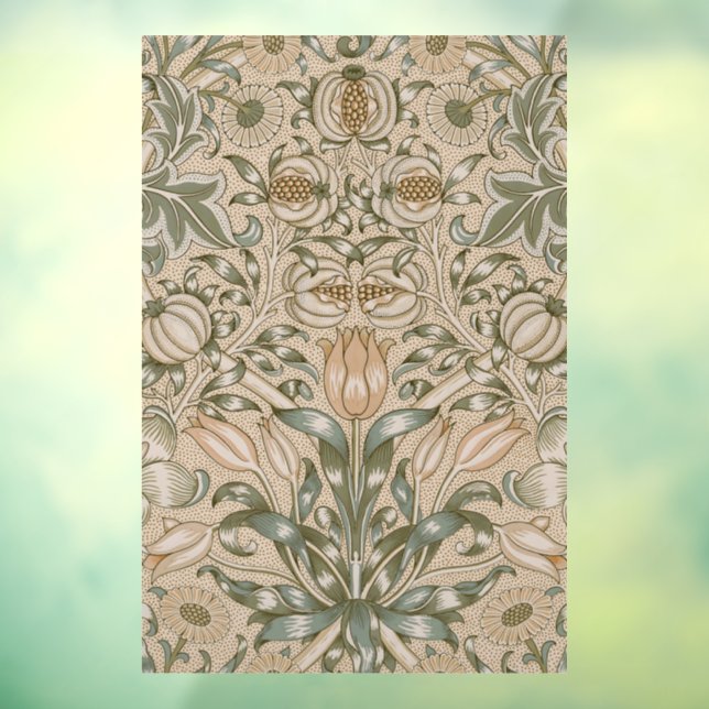 Autocollant Pour Fenêtre Modèle de fleur de lys et de grenade de William Mo (Feuille 3)