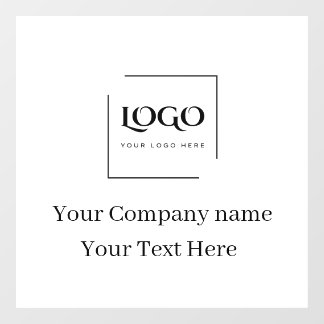Autocollant Pour Fenêtre Modèle de logo personnalisé élégant